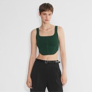 Babaton sculpt knit bustier NWT